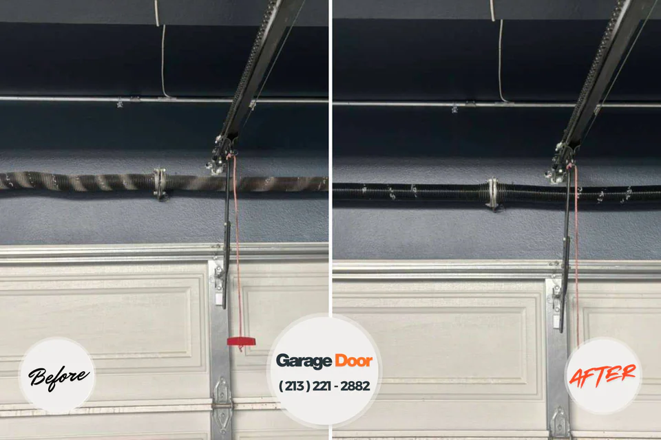 Before and after: garage door repair South Williamsport, PA